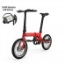 HOTTECH 16 inch Fold Electric Bike Aluminum Folding EBike with Pedals，Lightweight Foldable Electric City Bike for Adult - B07GGZCK6R