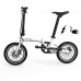HOTTECH Electric Folding Bike Battery Powered 16 inch 36V 250W Folding e Bicycle Ebike(White) - B07BDLFPY5