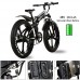 wallke 20 inch to 26 inch Electric Bicycle 48 V Double Suspension Fat Tire Electric Bicycle 500Watt Mountain Off-road Bicycle 14AH Samsung Lithium Battery 48 V Beach Cruiser Foldable Removable Battery - B07DYPSK8W