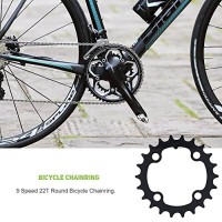 Narrow Wide Chainring 22T/44T Bicycle Cycling Round Chainring for BCD 104mm 9 Speed Bike - B078M7L75X