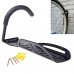 2Pcs Black Strong Steel Bicycle Wall Hook Hanger Hanger Rack to Save the Space and Easy to Install - B078YBXKF8