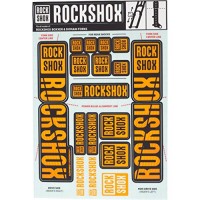 RockShox Decal Kit 35mm Dual Crown Orange - B071SLBY8F