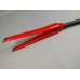 Strength 700C Forks Road Bicycle Red Gloss Carbon Fibre Fixed Gear Bike Carbon Fork - B078V9FTTQ