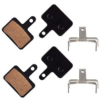 Evoio Metal Disc Bike Brake Pads & Spring for Shimano-2 Pairs - B07FQL4Y26