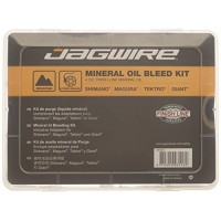 Jagwire Pro Mineral Oil Bleed Kit Includes Shimano Magura Tektro Giant Adaptors - B008OHBH6M