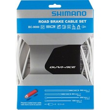 Shimano Polymer Coated Brake Cable Set - White - B00C45JADW