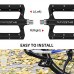 NAVESTAR Lightweight Mountain Bike Pedals  Strong Non-slip Bicycle Pedal for BMX Road MTB Bikes with Removable Pins & 9/16" Spindles - B07C899GJM