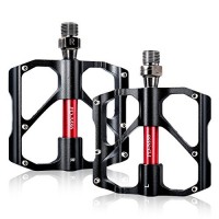 WAM Direct Bike Pedals  MTB Pedals  Aluminum Alloy Flat Cycling Pedals With 3 Ultral Sealed Bearings For MTB Road Bicycle BMX (Set of 2) - B07DC64XR9
