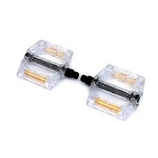 Wellgo B223P Cr-Mo Spindle 9/16" DU Sealed Bearings Performance Road Fixed Gear Bicycle Pedals with Translucent Color - B078RL3PVR