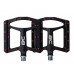 Wide Platform Mountain Bike Pedals by BC Bicycle Company - Lightweight Aluminum Performance Pedals for MTB  BMX  Downhill  Road - 9/16" Cr-Mo Spindle – Flat Metal Platform with Removable Grip Pins - B01M6Y4ENA