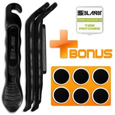 BLANST Best Bicycle Tire Levers - 3 Pcs of Extra Strong and Durable Bike Tire Pry Rods with 6 Pre-Glued Patches - Must have Cycling Repair Accessories Tools kit - B01N3Q83X1