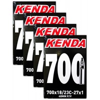 Kenda 700x18-23c Bicycle Inner Tubes - 48mm Long Presta Valve - FOUR (4) PACK - B01M0HKHX2