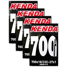 Kenda 700x18-23c Bicycle Inner Tubes - 48mm Long Presta Valve - FOUR (4) PACK - B01M0HKHX2