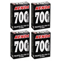 Kenda Road Bicycle Tubes - 700 x 28/32 (27x1-1/8  1-1/4) - Presta Valve - FOUR (4) PACK - B01MG5W44Y