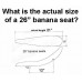 26" Bicycle Banana Seat Waterproof BLACK - B075G2WSW3