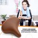 Bikeroo Comfortable Cruiser Bike Seat Extra Wide Bicycle Saddle with Suspension - Great Replacement Soft Bike Saddle for Women and Men - B07D3RBV1M