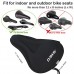DAWAY Comfortable Bike Seat Cover - C7 Soft Gel & Foam Padded Exercise Bicycle Saddle Cushion Men Women Kids  Fit Spin Class  Stationary Bike  Mountain Road Bikes  Outdoor Cycling  1 Year Warranty - B07D27WH39
