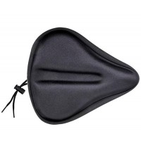 Gel Bicycle Seat Cushion - Gel Bike Seat and Mountain Bike Saddle Pad for Cycling  Stationary Bikes  Indoor Spinning & Exercise Comfort Cover to Help Prevent Against Tailbone or Back Pain - B0762253YC