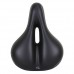Velo VL-6103E Comfortable Bicycle Seat for Beach Cruiser  City and Comfort Bikes. Black PU Leather and Memory Foam Bike Saddle for Man Women - B01MCUUT1M
