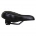Velo VL-6103E Comfortable Bicycle Seat for Beach Cruiser  City and Comfort Bikes. Black PU Leather and Memory Foam Bike Saddle for Man Women - B01MCUUT1M