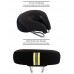 Zisen Wide Bike Saddle Seat Noseless High Resilience MTB Large Bicycle Seats Comfortable Outdoor Sports Cycling Pad Cushion for Women & Men Black - B07F1LV62H