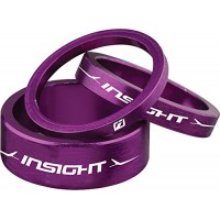 INSIGHT HEADSET SPACER 1" PURPLE 3MM PRESTA TUBES W/REMOVEABLE/ - B01J4F1HGM