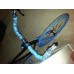 TOOGOO(R) 2 Pcs Silver Tone Bar Plugs Blue Black Bicycles Handlebar Tape Wrap - B008OV6T4I
