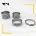 TiTo Titanium Bicycle Headset Spacer 5-10-15-20mm Pack of 4 ripple on the surface of the headset spacer - B072QSWL9G