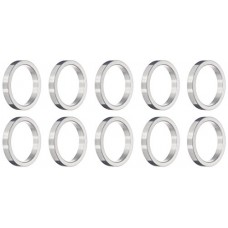 Wheels Manufacturing 1-Inch Spacer (Silver/5mm  Bag of 10) - B001CJXFEG
