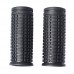2x Short Small Ribbed Black Bicycle Handles Closed End Direct Replacements Fit Many Regular Bicycles (2.87in Length  0.83in Hole Diameter  1.02in Width) - B017AA5FSE