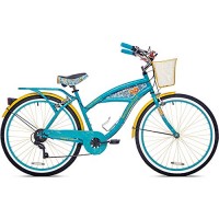 26" Womens Cruiser Bike With Basket Beach Bikes For Women Cycling Rider Bicycle Steel Frame Multi-Speed NEW - B06ZZMZJ5R
