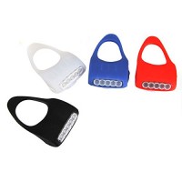5 LED Bicycle Bike Caution Safety Rear Lights Silicone Blue White Black Red ( Black ) - B0752381XX