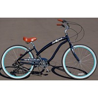 Anti rust light weight aluminum alloy frame Fito Modena II alloy 7 speed 26" womens wheel beach cruiser bike bicycle midnight blue - B018JV662C
