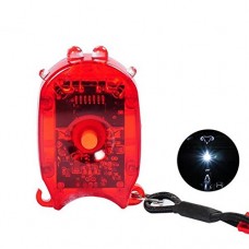 Bicycle LED Flashing USB Charging Backpack Taillight Warning Lights ( White ) - B0752C3YNR