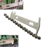 Bike Bicycle Chain Measurement Ruler Chain Tape Cycling Chain Replacement Tool - B0752F6C2Y