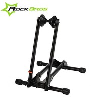 ROCKBROS Portable Double Pole Bicycle Rack Repair Support Frame MTB Rack Display - B0752D4G8J