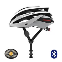 Coros OMNI Smart Cycling Helmet w/Bone Conducting Audio  LED Tail Lights & Removable Visor | Fully adjustable sizing | Connects via Bluetooth for music  calls & navigation | Comfortable  Lightweight - B078HS3LHP