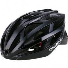 DRBIKE Bicycle Helmet - Men Lightweight Bike Helmet EPS Adult Cycling Helmet with Adjustable Straps & Dial for Road Bike  Black - B079GPP528